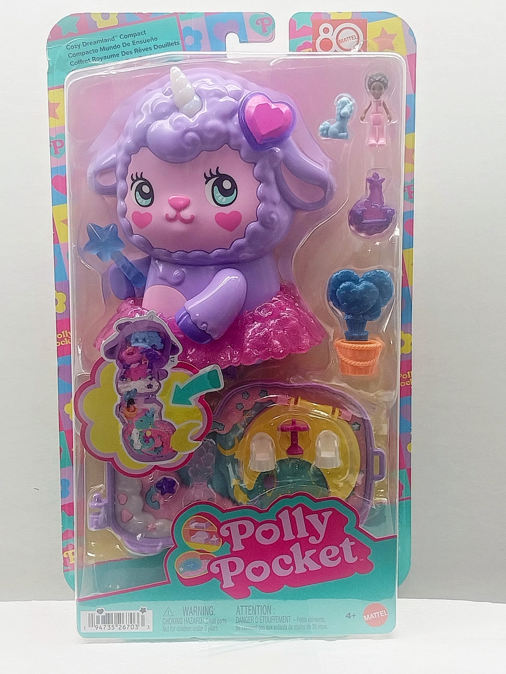 Polly Pocket Purple Lamb Compact Playset